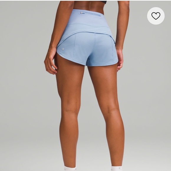Lululemon Speed Up High-Rise Lined Short 2.5” Size 4 Light Blue - Picture 8 of 9